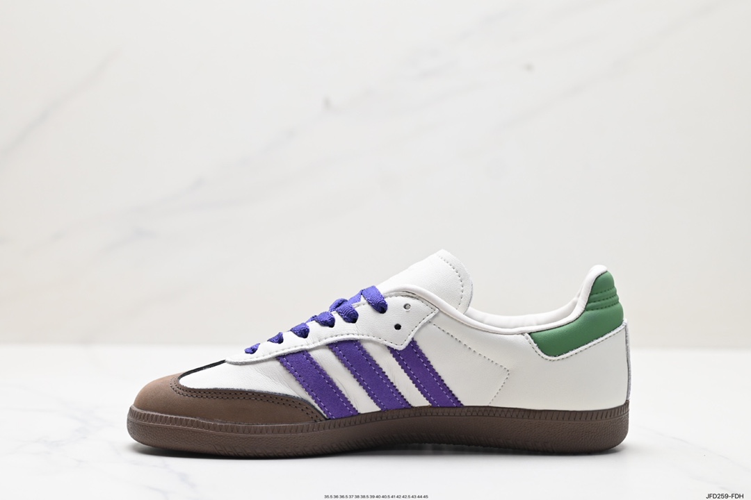 170 阿迪达斯Adidas originals Gazelle Indoor ”棕紫绿“ ID8349