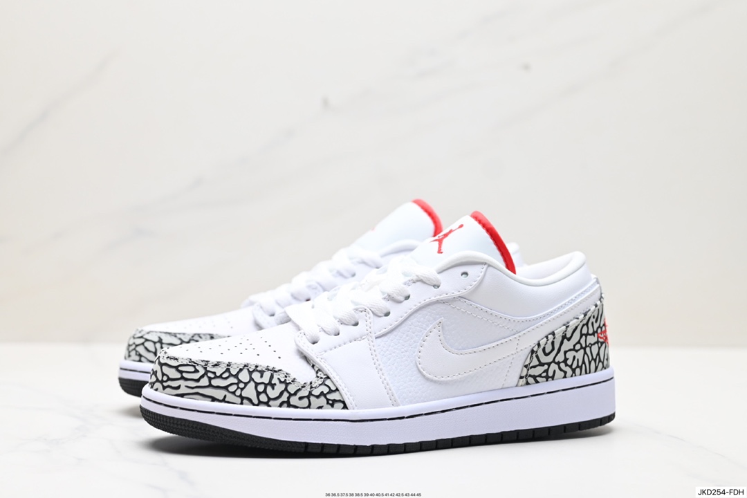 耐克Nike Air Jordan 1 Retro Low GS”White Pink Yellow Volt“AJ1乔丹一代篮球鞋 338145-162