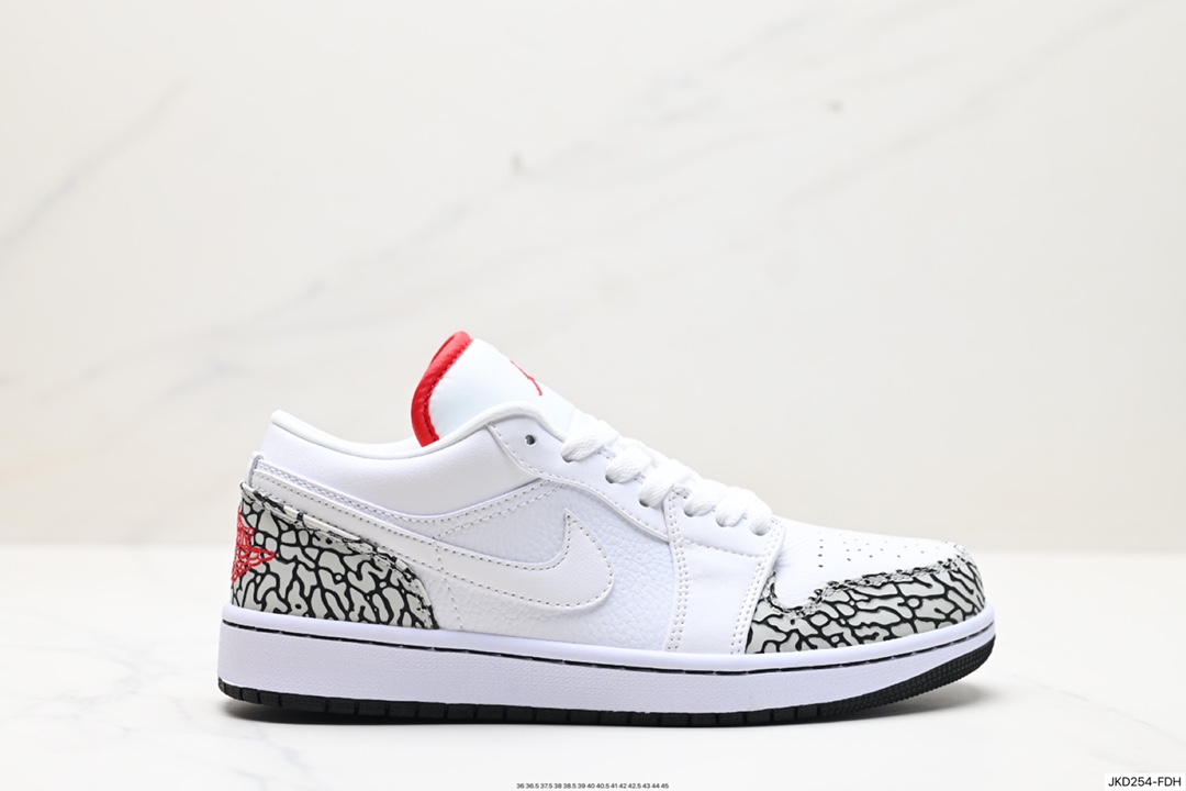 耐克Nike Air Jordan 1 Retro Low GS”White Pink Yellow Volt“AJ1乔丹一代低帮篮球鞋 DC0774-040