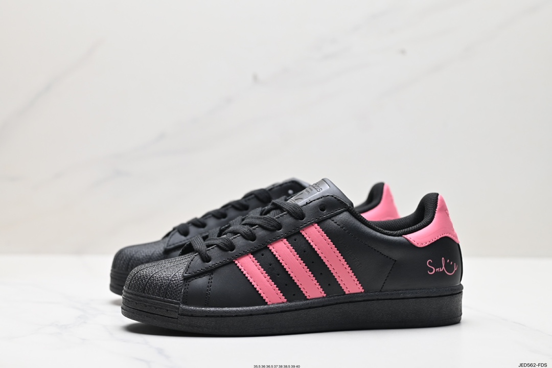 150 阿迪达斯Adidas三叶草 Originals Superstar Pride RM贝壳头板鞋 EG4957