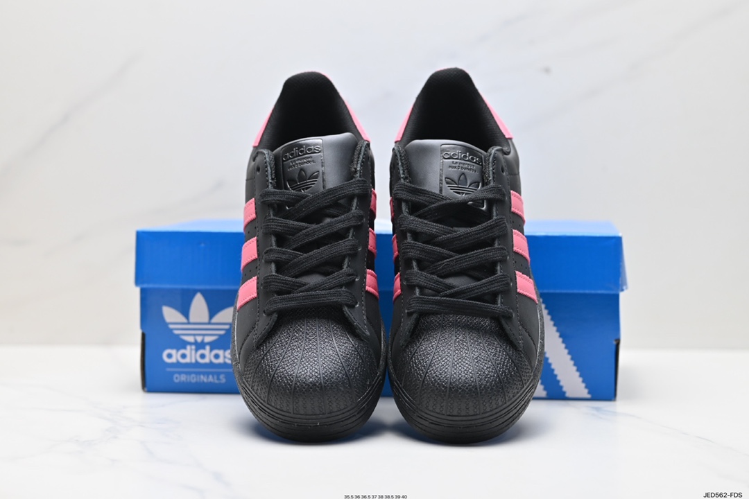 150 阿迪达斯Adidas三叶草 Originals Superstar Pride RM贝壳头板鞋 EG4957