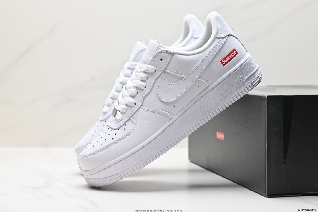 160 Nike Air Force 1 Low Supreme 全白 CU9225-001