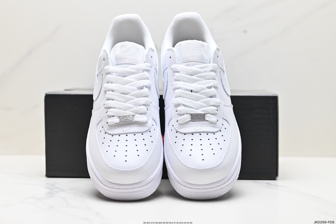 160 Nike Air Force 1 Low Supreme 全白 CU9225-001