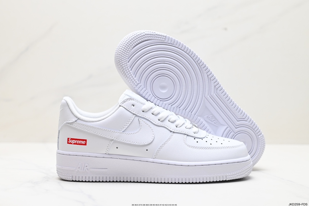 160 Nike Air Force 1 Low Supreme 全白 CU9225-001