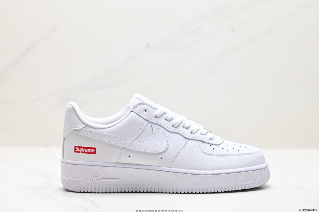 160 Nike Air Force 1 Low Supreme 全白 CU9225-001