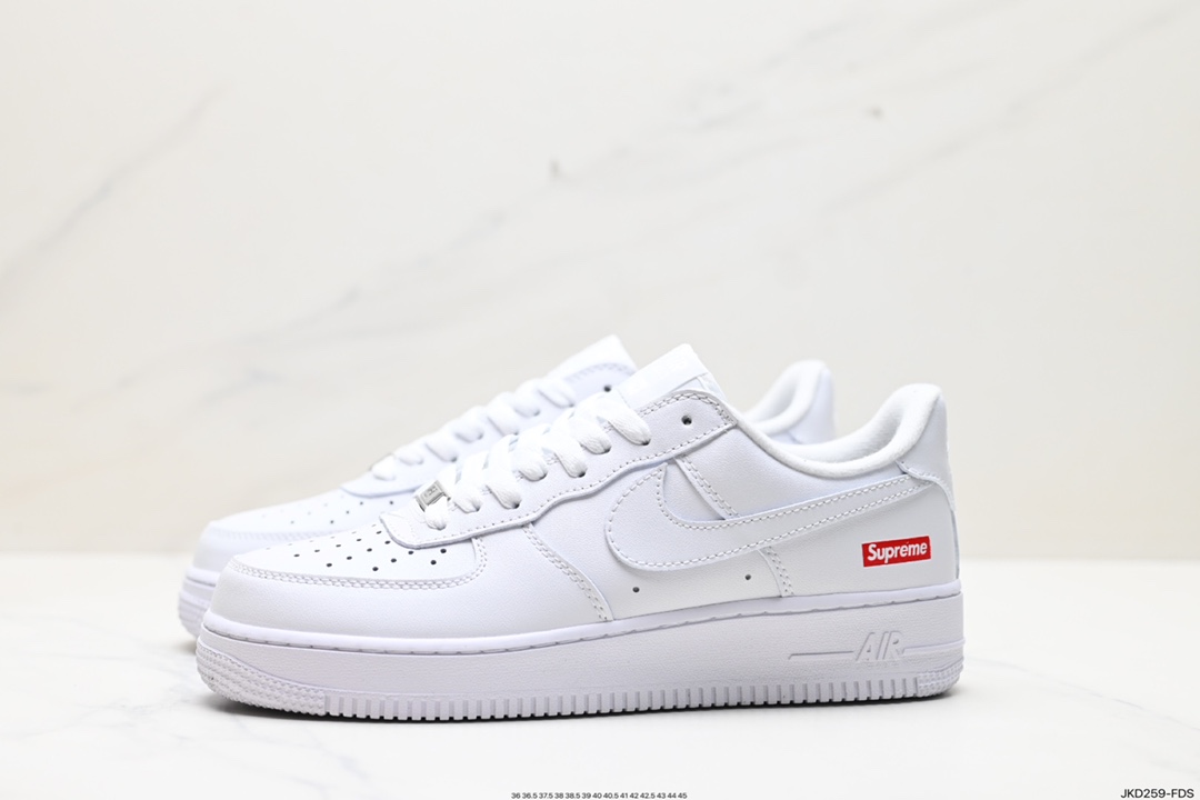 160 Nike Air Force 1 Low Supreme 全白 CU9225-001