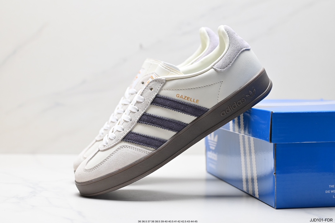 130 adidas Originals Gazelle INdoor Emmi 三叶草休闲防滑耐磨低帮板鞋 IH8548