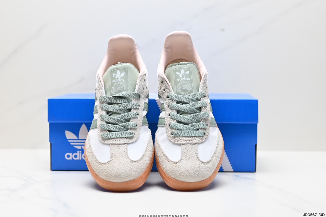 阿迪达斯三叶草Adidas Originals Samba Vegan OG”SPD”桑巴舞板鞋 ID0492