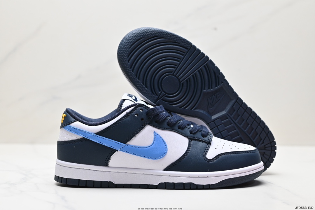 耐克Nike SB Dunk Low”Obsidian University Blue Orange”扣篮板鞋“曜石蓝白北卡蓝 FN7800-400