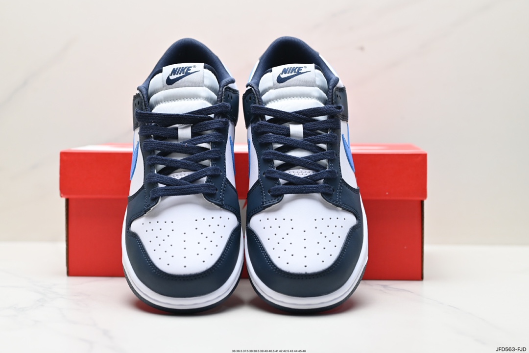 耐克Nike SB Dunk Low”Obsidian University Blue Orange”扣篮板鞋“曜石蓝白北卡蓝 FN7800-400