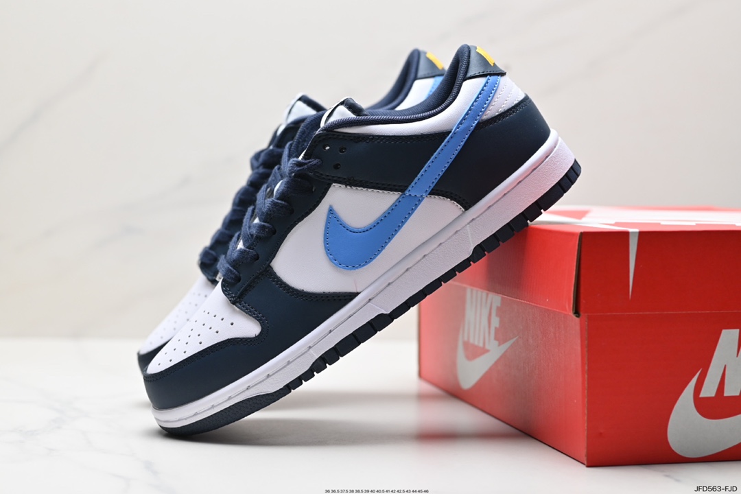 耐克Nike SB Dunk Low”Obsidian University Blue Orange”扣篮板鞋“曜石蓝白北卡蓝 FN7800-400