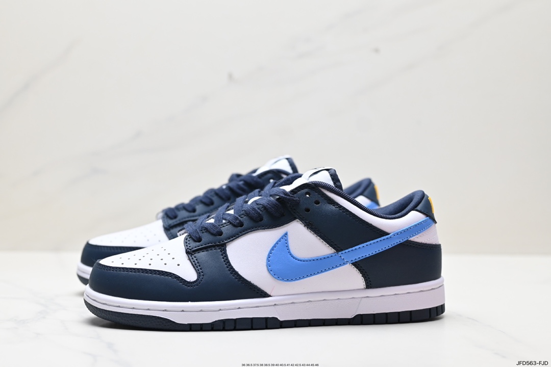 耐克Nike SB Dunk Low”Obsidian University Blue Orange”扣篮板鞋“曜石蓝白北卡蓝 FN7800-400