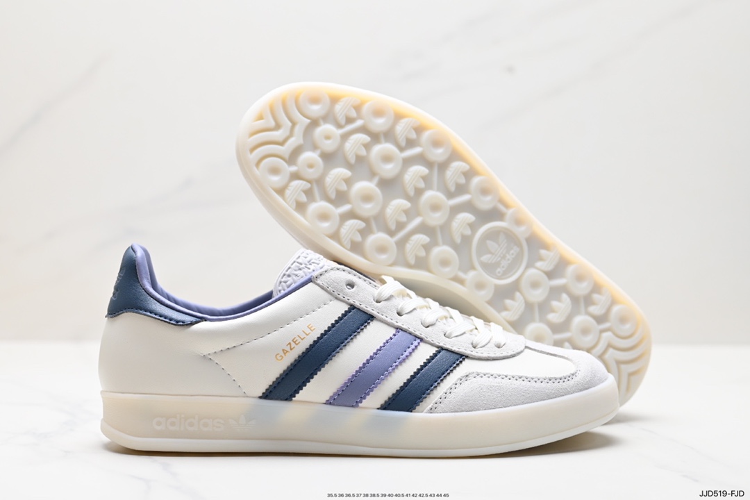 adidas Originals Gazelle INdoor 三叶草休闲防滑耐磨低帮板鞋  IG1643