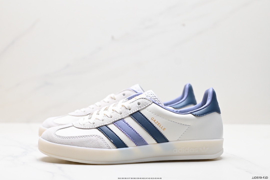 adidas Originals Gazelle INdoor 三叶草休闲防滑耐磨低帮板鞋  IG1643