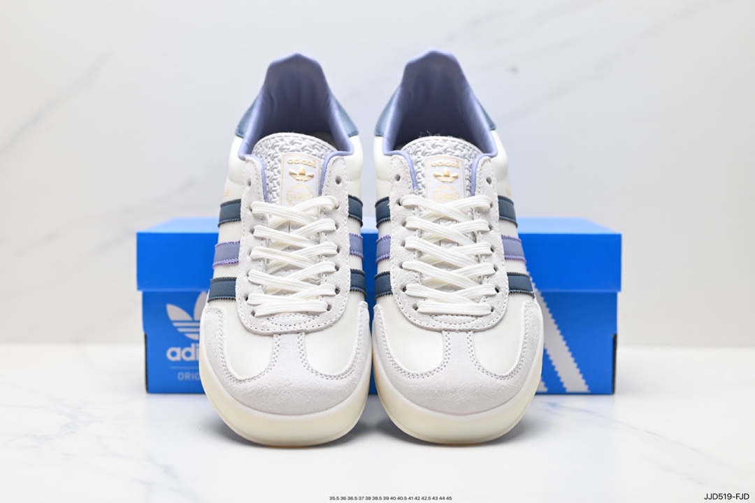 adidas Originals Gazelle INdoor 三叶草休闲防滑耐磨低帮板鞋  IG1643