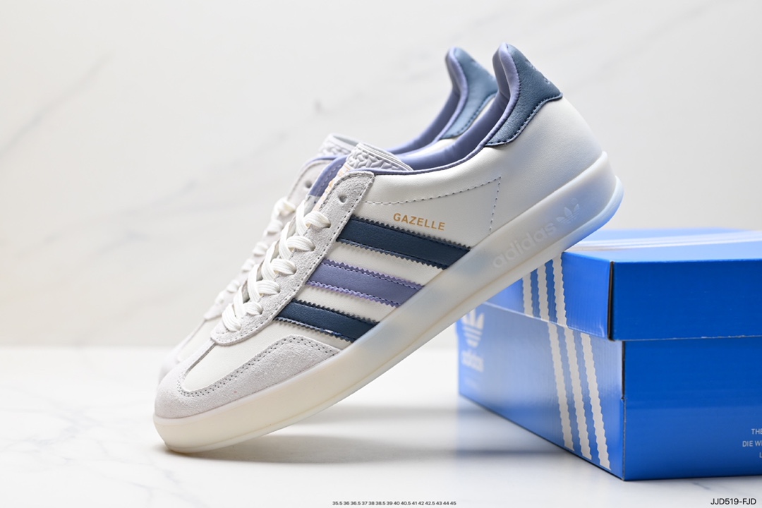 adidas Originals Gazelle INdoor 三叶草休闲防滑耐磨低帮板鞋  IG1643