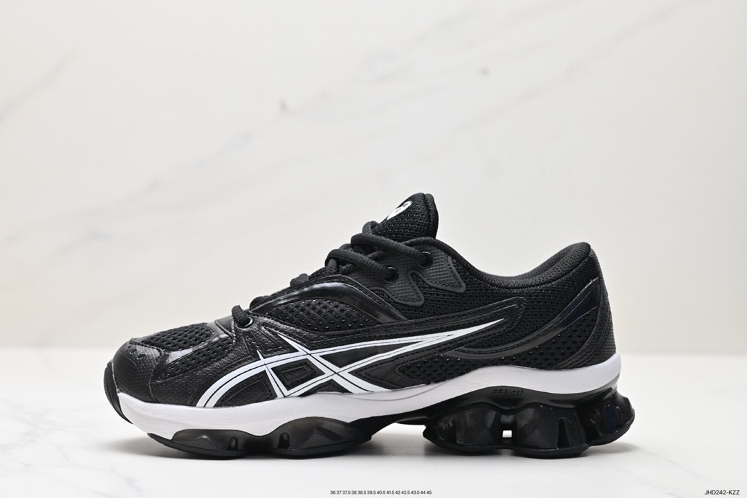 190 日本业专鞋跑品牌·士瑟亚/ASICS Gel-Quantum Kinetic”Carbon Pure Gold“量能动子列系轻量全掌硅缓胶震休闲动运步跑鞋 1203A270-201