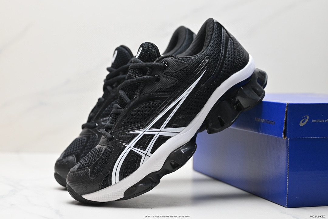 190 日本业专鞋跑品牌·士瑟亚/ASICS Gel-Quantum Kinetic”Carbon Pure Gold“量能动子列系轻量全掌硅缓胶震休闲动运步跑鞋 1203A270-201