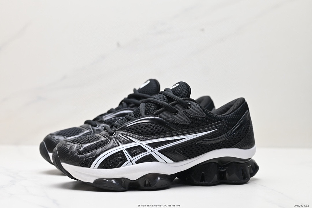 190 日本业专鞋跑品牌·士瑟亚/ASICS Gel-Quantum Kinetic”Carbon Pure Gold“量能动子列系轻量全掌硅缓胶震休闲动运步跑鞋 1203A270-201