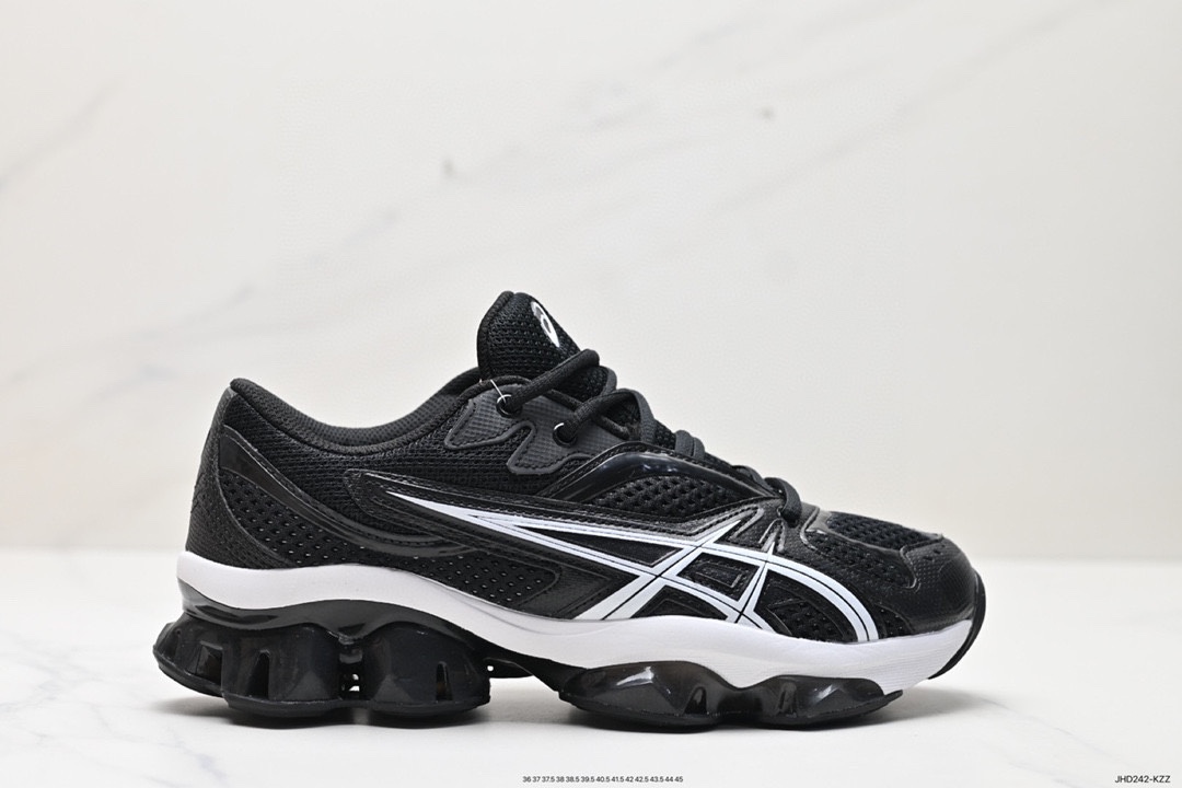 190 日本业专鞋跑品牌·士瑟亚/ASICS Gel-Quantum Kinetic”Carbon Pure Gold“量能动子列系轻量全掌硅缓胶震休闲动运步跑鞋 1203A270-201