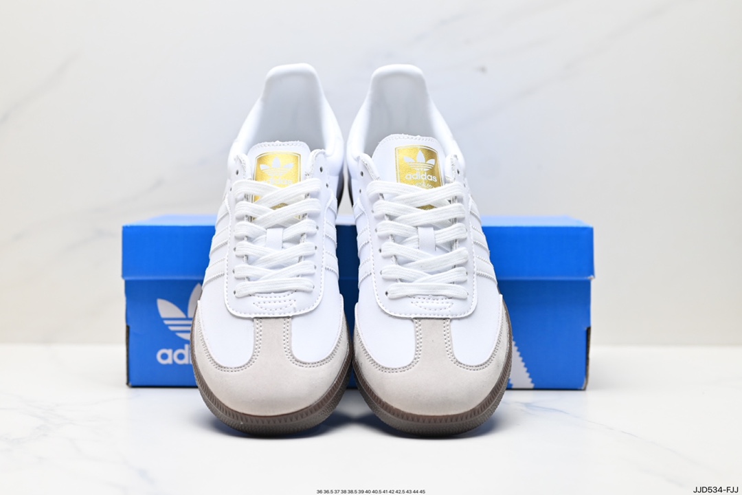 130 阿迪达斯三叶草ADIDAS SAMBA VEGAM桑巴舞系列绅士德训足球风百搭低帮休闲运动板鞋 BB2541