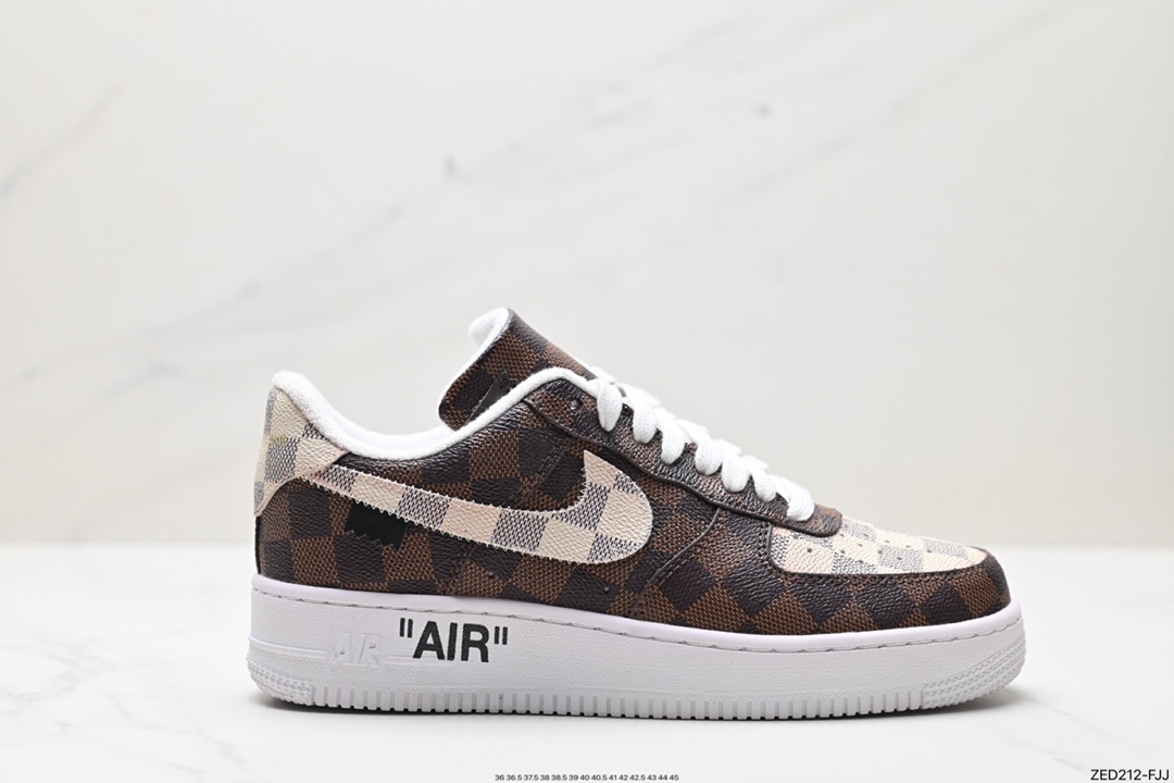 260 Nike Air Force 1 Low 07 x Louis Vuitton 黄棕 BA8806-224