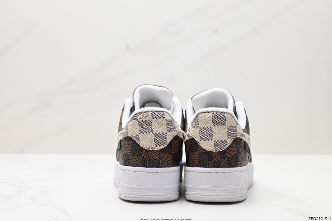 260 Nike Air Force 1 Low 07 x Louis Vuitton 黄棕 BA8806-224