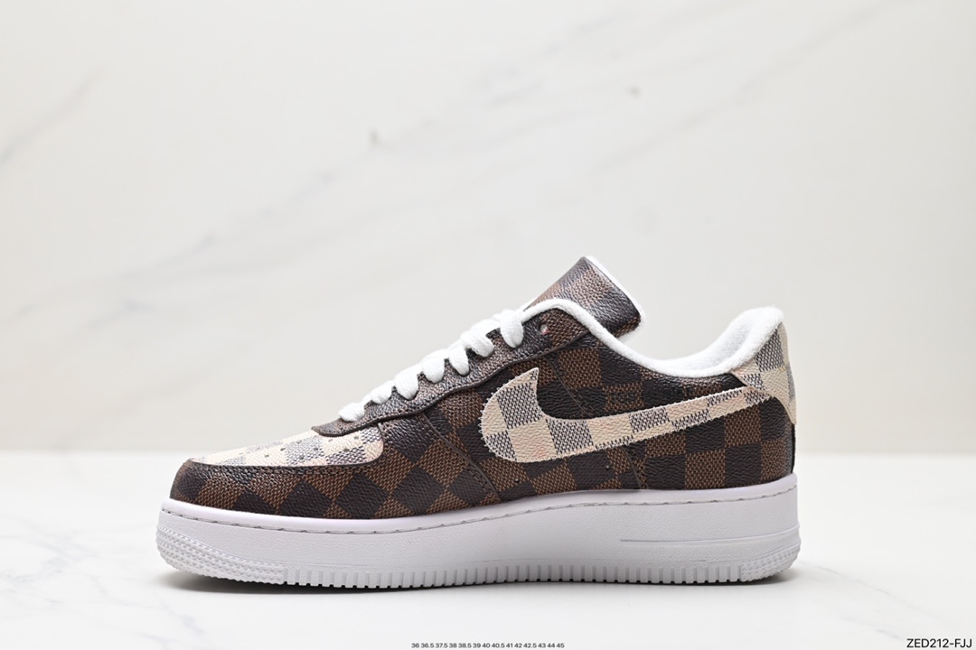 260 Nike Air Force 1 Low 07 x Louis Vuitton 黄棕 BA8806-224