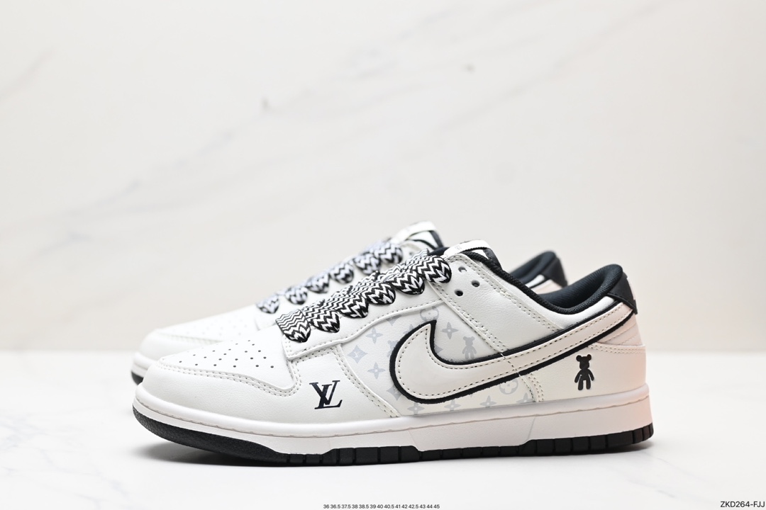 270 Nike SB Dunk Low“LV联名——米黑暴力熊” 夜光低帮休闲板鞋  SJ2068-239