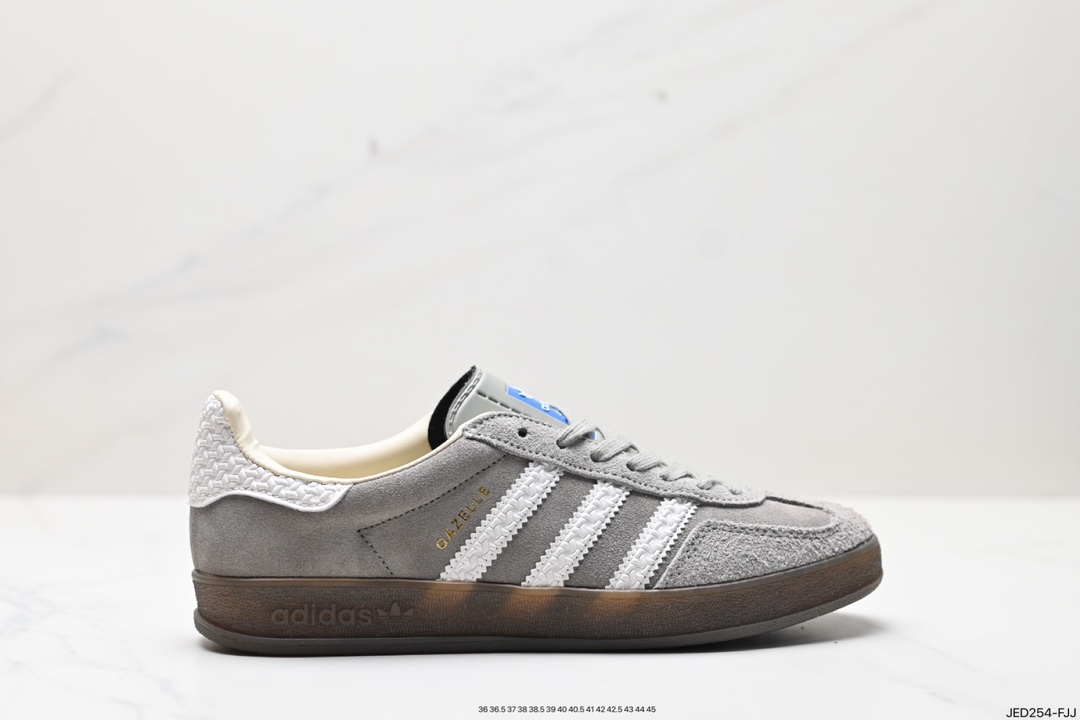 阿迪达斯Adidas Originals Gazelle Indoor 三叶草复古防滑耐磨低帮板鞋  IF1807