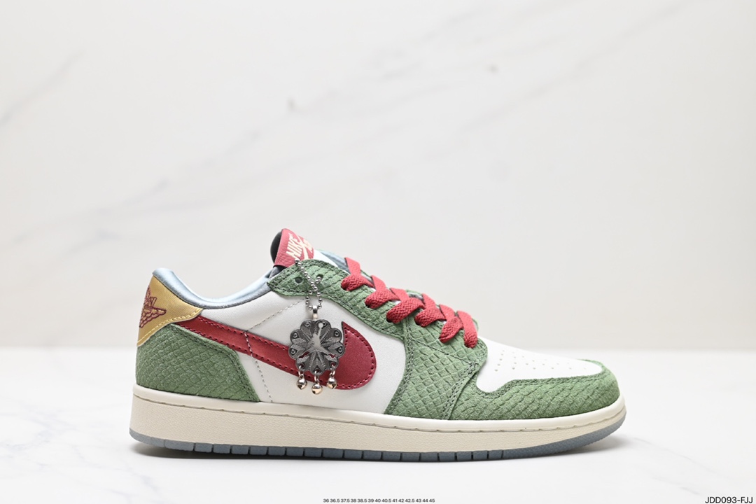 Acquista la replica di alta qualità a buon mercato 1: 1
 Air Jordan 1 Scarpe Sneaker Air Jordan Borgogna Verde Rosso Bianco Vintage Top bassi