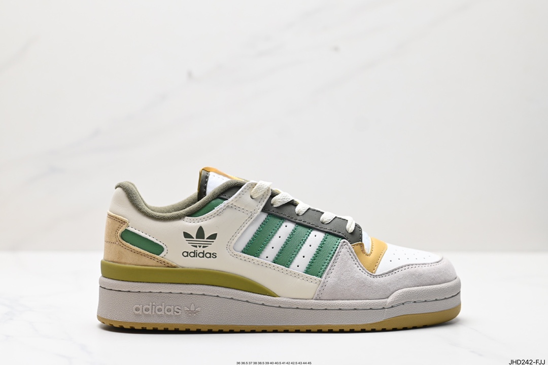 Adidas Forum LOW CL三叶草低邦经典魔术贴复古板鞋  ID6264