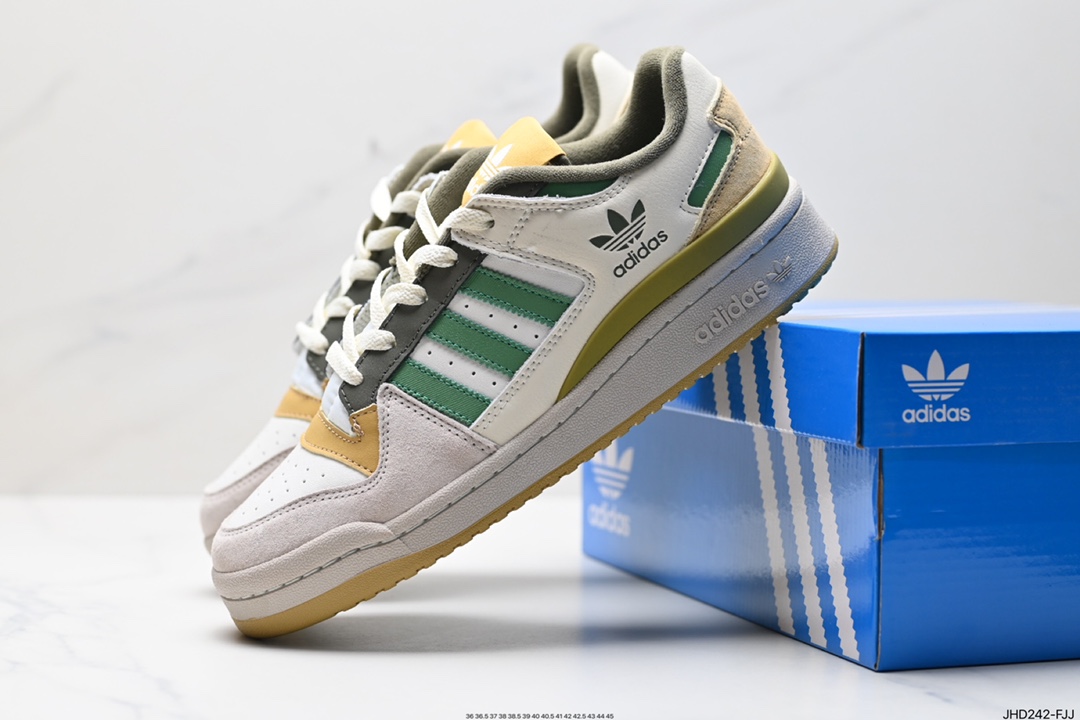 Adidas Forum LOW CL三叶草低邦经典魔术贴复古板鞋  ID6264