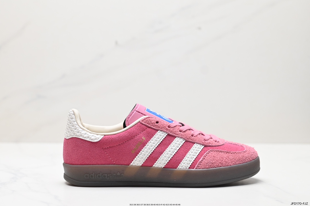 阿迪达斯Adidas Originals Gazelle Indoor 三叶草复古防滑耐磨低帮板鞋 HQ8716