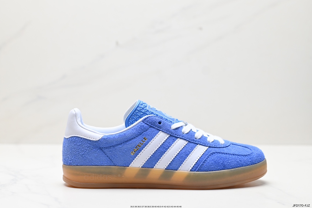 阿迪达斯Adidas Originals Gazelle Indoor 三叶草复古防滑耐磨低帮板鞋 HQ8716