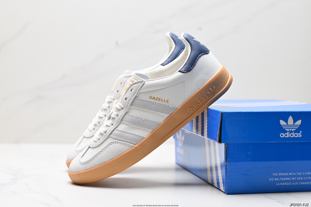 adidas Originals Gazelle INdoor 三叶草休闲防滑耐磨低帮板鞋  IH8547