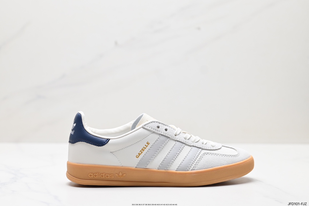 adidas Originals Gazelle INdoor 三叶草休闲防滑耐磨低帮板鞋  IH8547