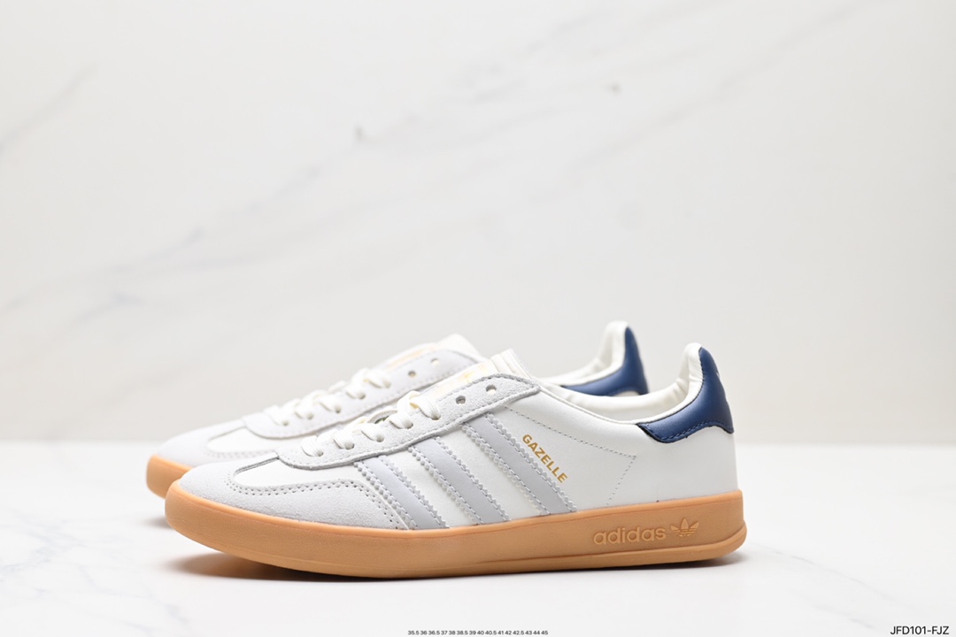 adidas Originals Gazelle INdoor 三叶草休闲防滑耐磨低帮板鞋  IH8547