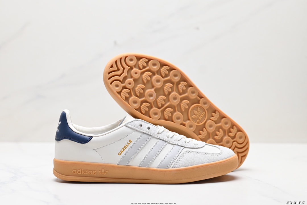 adidas Originals Gazelle INdoor 三叶草休闲防滑耐磨低帮板鞋  IH8547