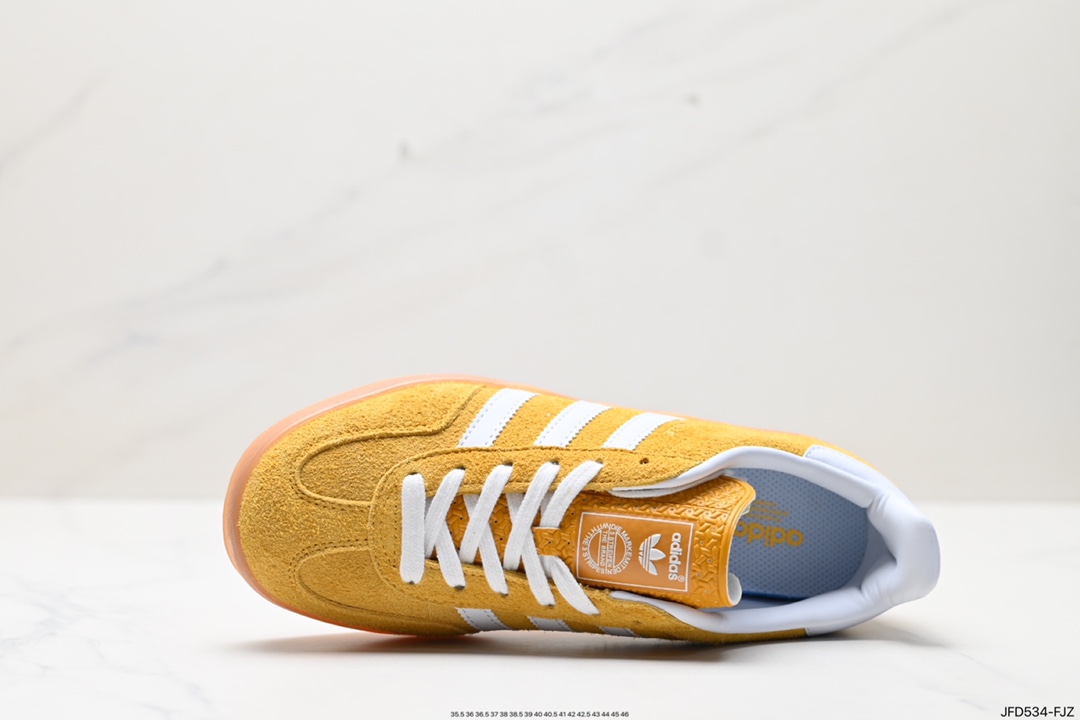 阿迪达斯Adidas Originals Gazelle Indoor 三叶草复古防滑耐磨低帮板鞋  HQ8716