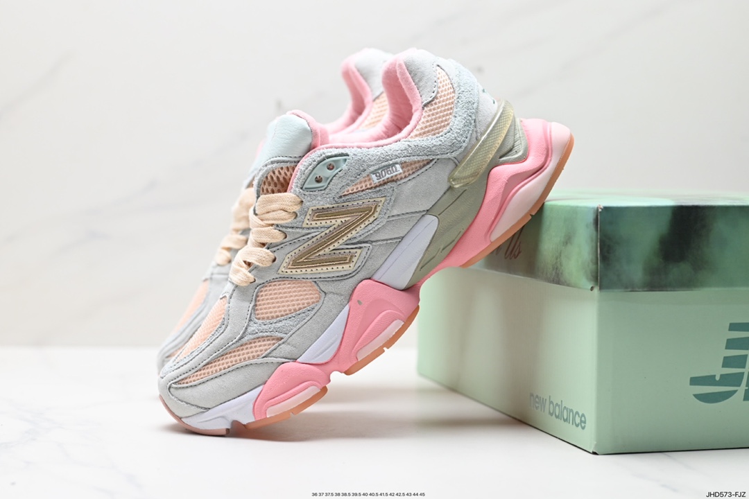 New Balance Scarpe Sneaker Rosa Splicing Camoscio Frosted Collezione estiva Vintage Casual