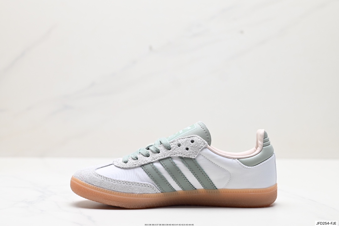 阿迪达斯三叶草Adidas Originals Samba Vegan OG”SPD”桑巴舞板鞋 ID0492