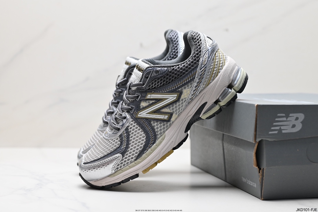 160 NB新百伦New Balance ML860系列复古慢跑鞋“银黑红白”WL860GB2