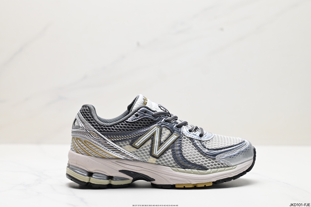 160 NB新百伦New Balance ML860系列复古慢跑鞋“银黑红白”WL860GB2