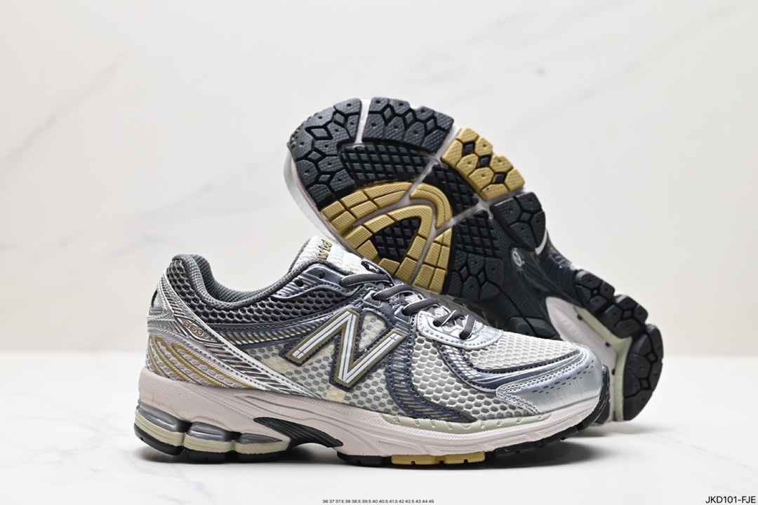 160 NB新百伦New Balance ML860系列复古慢跑鞋“银黑红白”WL860GB2