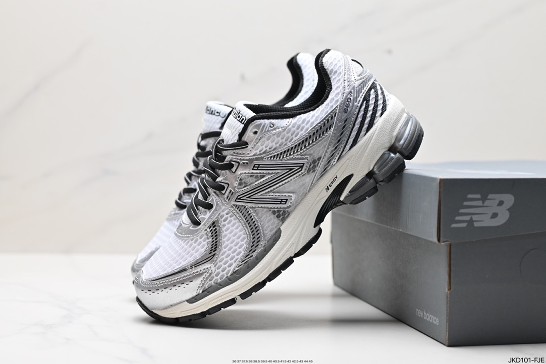 160 NB新百伦New Balance ML860系列复古慢跑鞋“银黑红白”WL860GB2