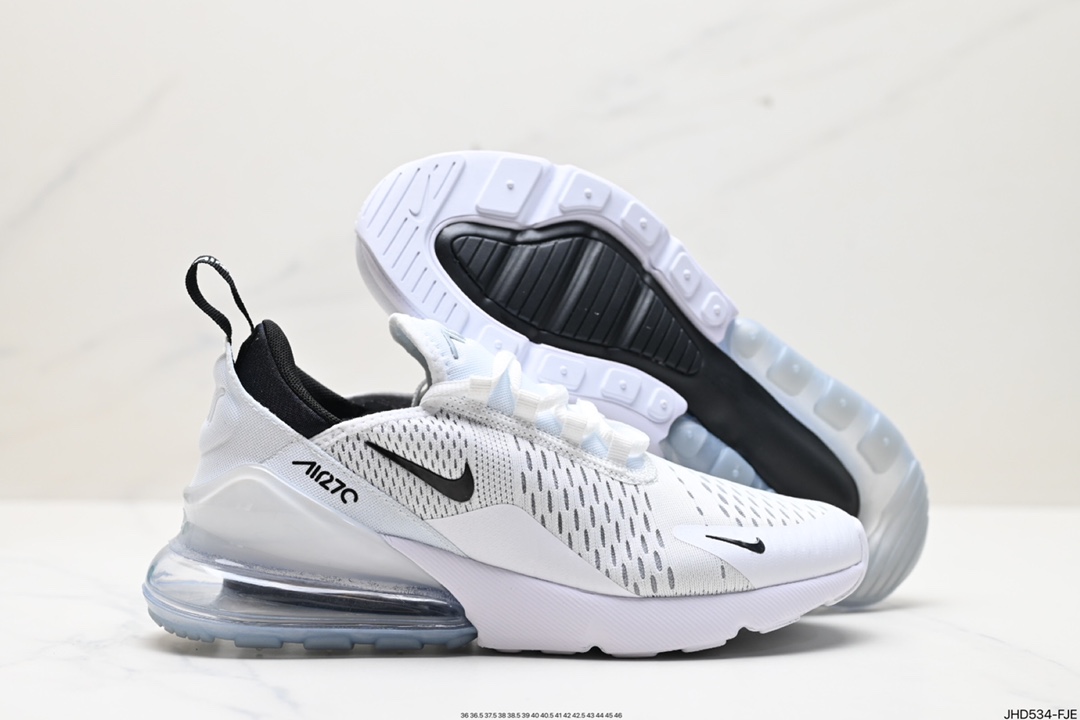 190 Nike Air Max 270混合科技透气后掌半气垫慢跑鞋 AH8050-100