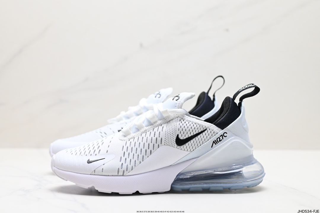 190 Nike Air Max 270混合科技透气后掌半气垫慢跑鞋 AH8050-100