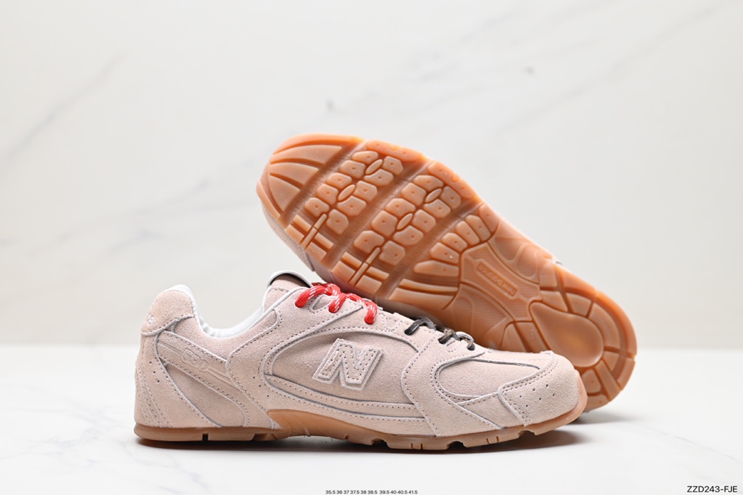 250 缪缪MiuMiu x NB新百伦New Balance 530 SL系列低帮慢跑鞋“联名翻毛卡其鞋带”5E165E_Z5O_F0401_F_D005