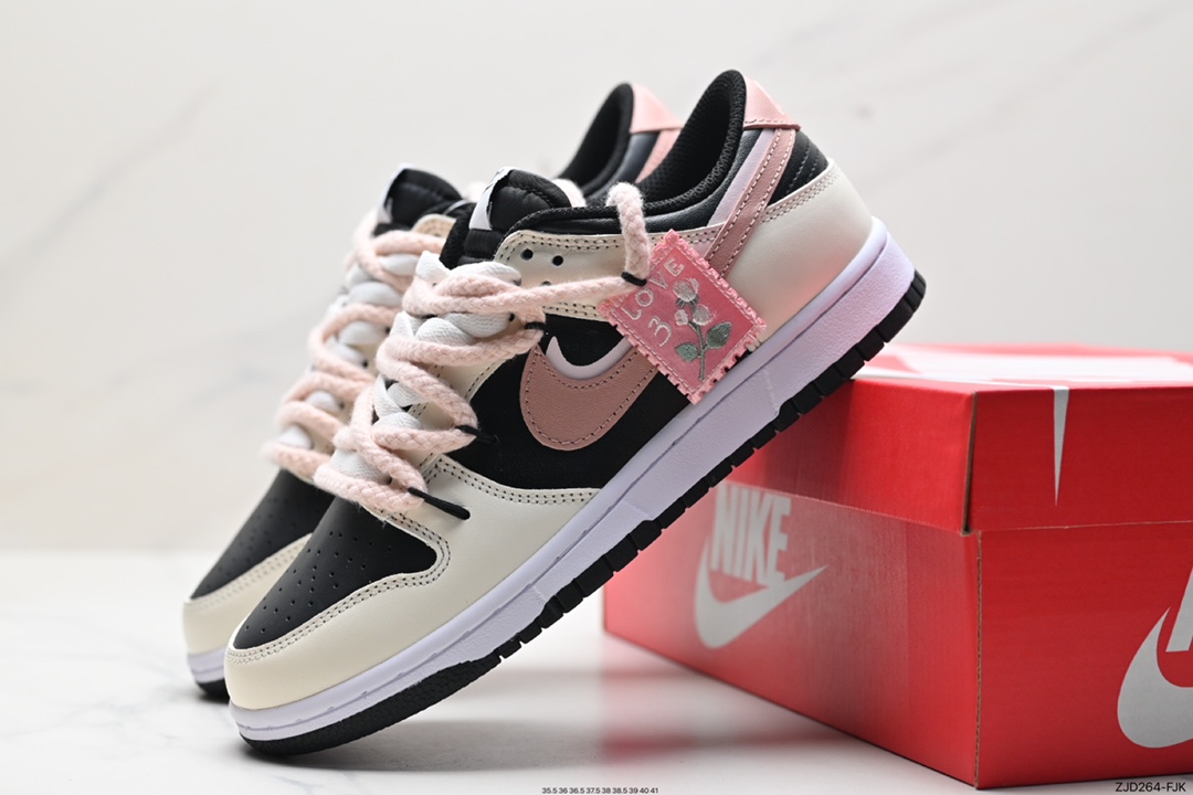 Nike SB Dunk Low 可可摩卡 美式黑棕 解构抽绳鞋带 FD1232-001